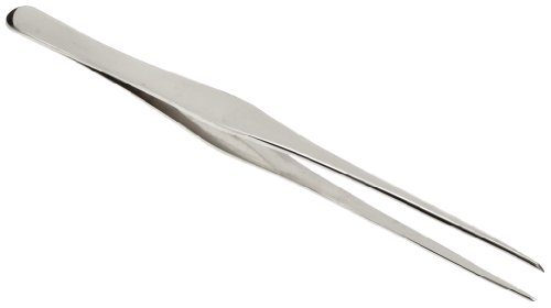 Xcelite XHT700 Straight Tapered General Duty Tweezer with Plated Steel, 7" Overall Length