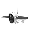 Wireless Rechargeable Battery Powered Solar Outdoor Security Camera Home Surveillance WiFi Camera with Spotlight Color…