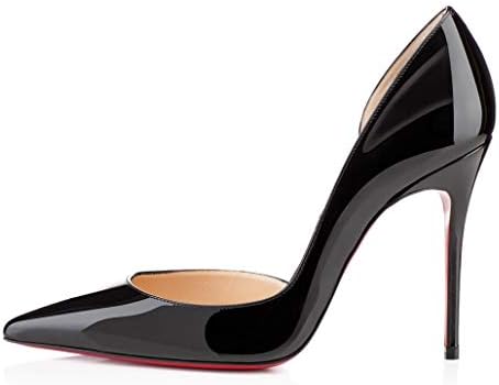 Christian Loubo Womens Iriza Pump Pointed Toe 100MM Superfine Stiletto Heel Sandals