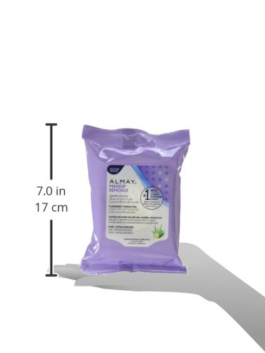 Almay Oil-Free Makeup Remover Face Towelettes, 25 Counts