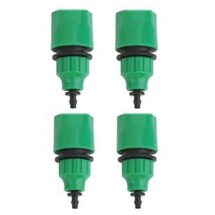 BeGrit Garden Hose Pipe One Way Adapter Tap Connector Fitting for Irrigation 4-Pack