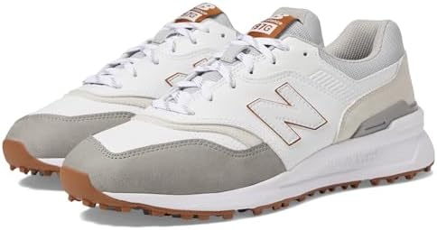 Amazon.com | New Balance Golf Shoe Men's 997 SL, White/Multi 11.5