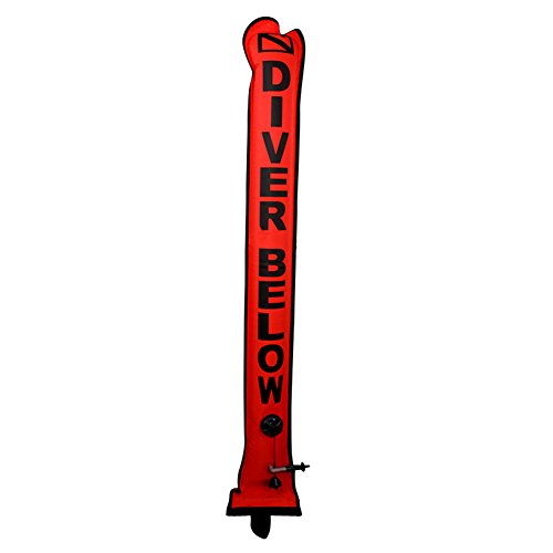 EDTara Nylon Diver Surface Marker Buoy Sausage Singal Tube Diving Accessory