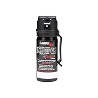 SABRE RED Pepper GEL - Police Strength with Flip Top for Safe - Fast Deployment - 20 Foot (6m) Range & 8 Full 1 Second Bursts - Ability to Deploy at Any Angle or Orientation PLUS Belt Clip