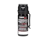 SABRE RED Pepper GEL - Police Strength with Flip Top for Safe - Fast Deployment - 20 Foot (6m) Range & 8 Full 1 Second Bursts - Ability to Deploy at Any Angle or Orientation PLUS Belt Clip