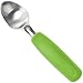 SUMO Stainless Steel Ice Cream Scoop With Ergonomic Handle - Sturdy, Dishwasher-Safe Scooper For Effortless Scooping and Serving Of Frozen Desserts, Comfortable Grip - Green