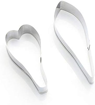 Loria 2pcs/set Alstroemeria Stainless Steel Cookie Cutter 3D Fondant Biscuit Cake Decorating Mould DIY Baking Tools