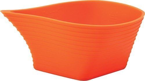 CuizineToolz Flex Pour Silicone 5-Cup Mixing Cup, Tangerine by CuizineToolz