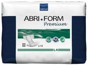 Abena Abri-Form Comfort Adult Briefs - 39" - 60" - Green L4 - 36/Case