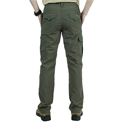 VEZAD Men Summer Outdoor Sports Cargo Pants Fast-Drying Breathable Trousers