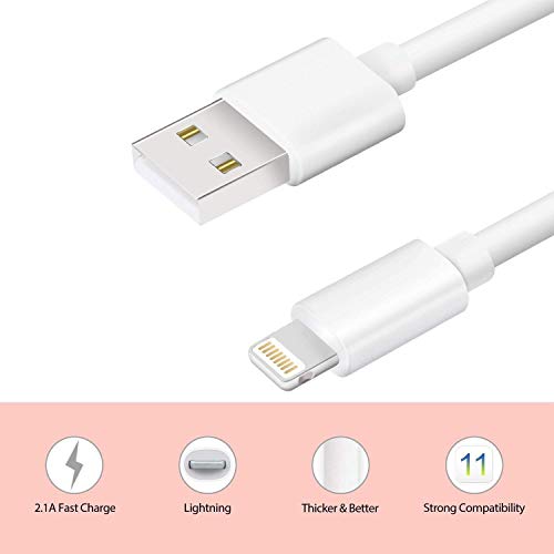 image for CovertSafe iPhone Charger, MFi Certified Charging Cable, 3Pack 3FT 6FT