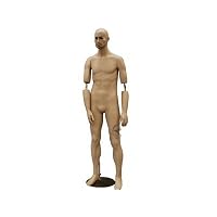 (MD-BC8) ROXYDISPLAY Male Mannequin, Flexible arms. Copper arm Joints