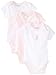 Little Me Baby-Girls Newborn Ballerina 3 Pack Bodysuit, White/Pink, Newborn