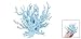 uxcell Aquarium Fish Tank Light Blue Artificial Plastic Coral Decor