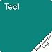 Craftables Teal Heat Transfer Vinyl HTV - 5 Sheets Easy to Weed Tshirt Iron on Vinyl for Silhouette Cameo, Cricut, All Craft Cutters. Ships Flat