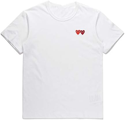 Ozei Japanese Love Heart HEYPLAY T-Shirt Women/Men Short-Sleeved Red Hearts