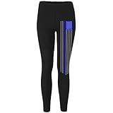 Blue Lives Matter Thin Line Flag Womens Leggings
