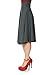 Dani's Choice Stretch High Waist A-line Flared Long Skirt (XL, Gray)
