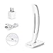 LED Desk Lamp, Alween 3-Level Dimmable Table Lamp with USB Charging Port and Power Adapter, Flexible Portable Eye-Caring Reading Lamp (White)