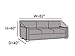 Covermates Outdoor Sofa Loveseat Cover - Water Resistant Polyester, Drawcord Hem, Mesh Vents, Seating and Chair Covers, 82W x 40D x 40H, Khaki