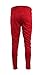 Henry & William Men's Wide Stripe Patter Accent Techno Track Pants W/Ankle Zipper