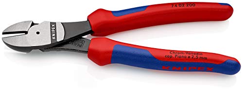 KNIPEX Kraft-Seitenschneider mit Comfort-Griffen schwarz atramentiert 200 mm, 74 02 200 – Bild 3