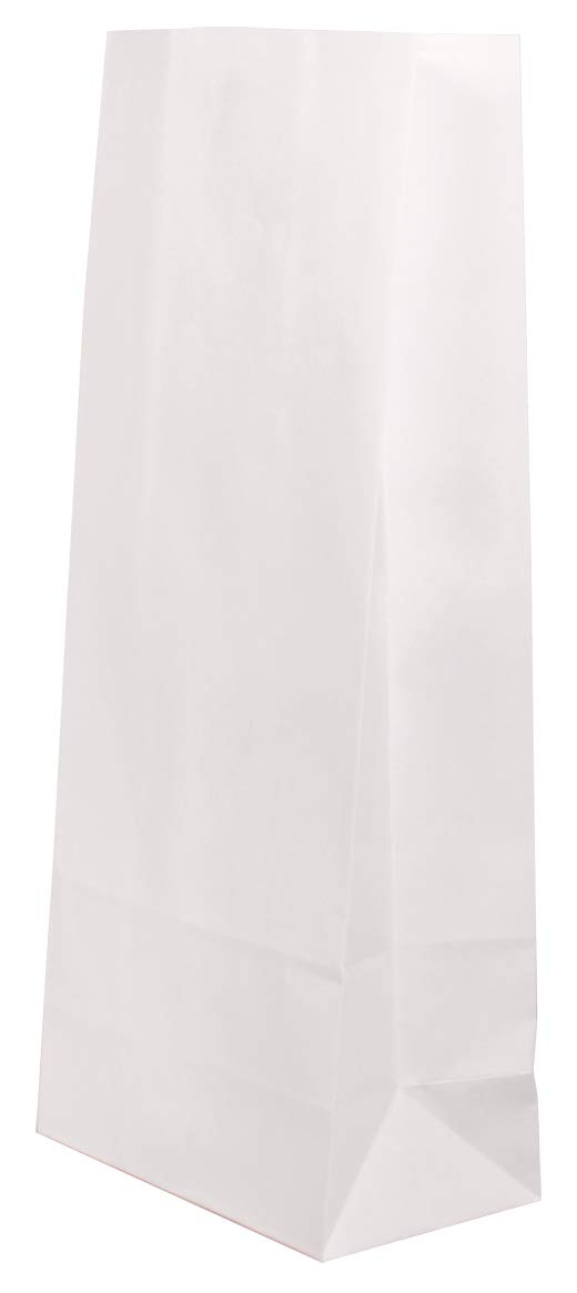 Rayher 25pcs Paper Party Bags for Kids Party, Candy Gift Bags, Favour Bags, Bags for Paper Bags Crafts and DIY Advent Calendar, white, 10x24x6cm, 67276102