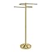 Gatco 1504 Floor Standing S Style Towel Holder, Brass