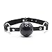 Open Breathable Leather Paly Ball and Soft Leather Choker Collar Fur Line Necklace and Leash