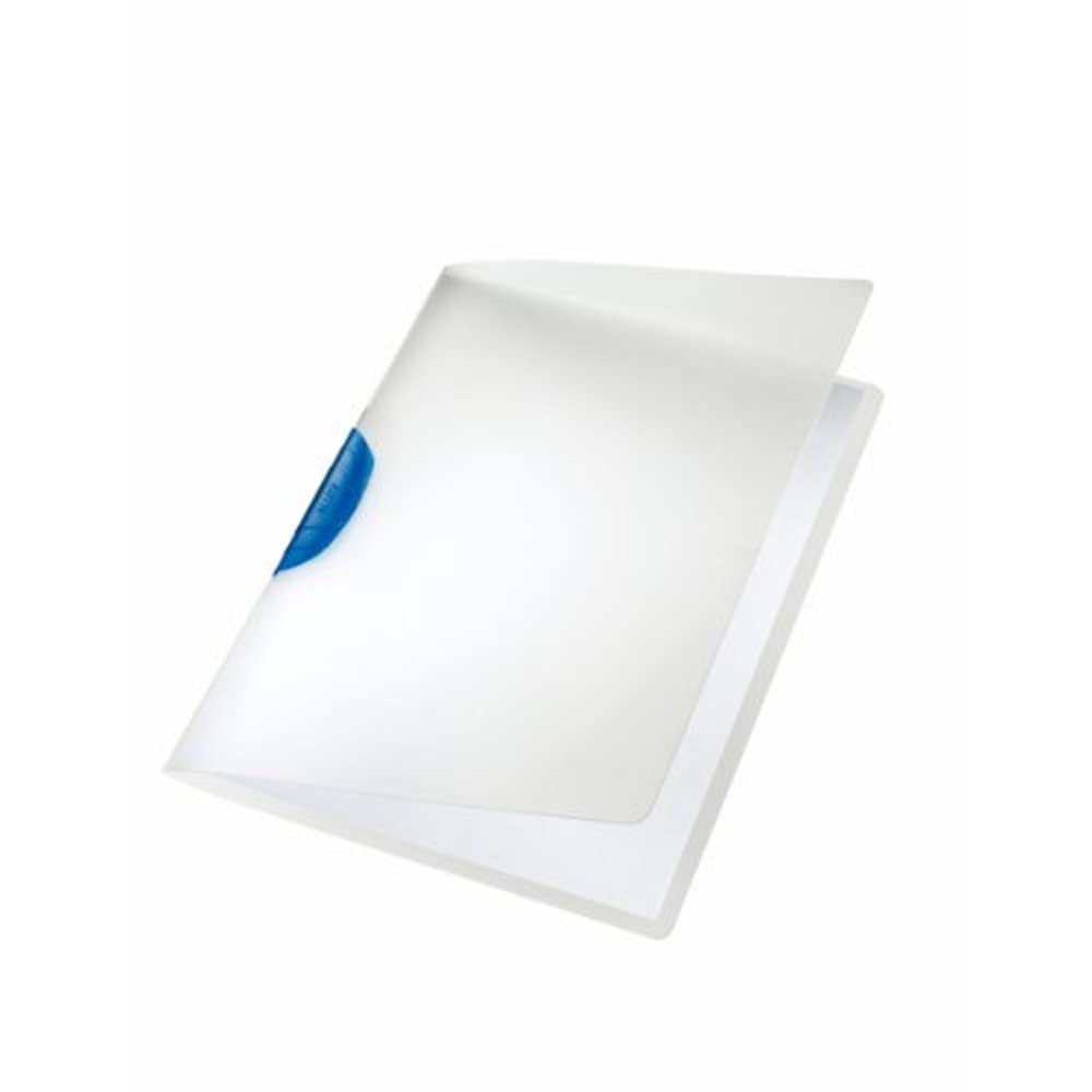 Leitz A4 ColorClip File, Pack of 6, 30 Sheet Capacity, Flexible Plastic, Blue, 41750035