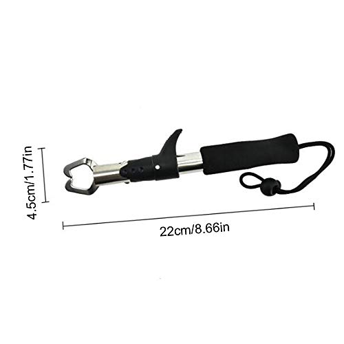 Angelzange, Lip Grip Fisch Lip Gripper Grabber Edelstahl Tragbarer Karpfen Angeln Lip Grip Grab Angelzubehör… – Bild 3