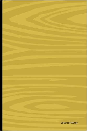 Journal Daily Bright Wood Designlined Blank Journal Book - 