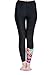 Women's Black Long Swimming Pants Swim Tights Elastic Leggings Unique Black Asian L = US M