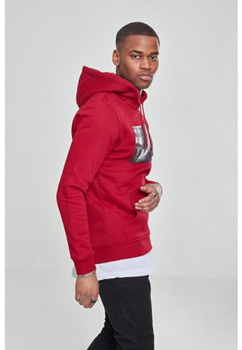 Herren Kapuzenpullover Pray Hoody, Ruby, M, MT275-00207-0046