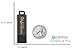 Centon 8 GB DataStick Pro USB 2.0 Flash Drive DSP8GB-008,Gray