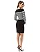 PattyBoutik Women's Military Striped Crewneck Sweater Dress