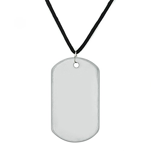 I Stand Behind the Heroes Who Protect This Line Thin Blue American Flag Dog Tag Pendant with Cord
