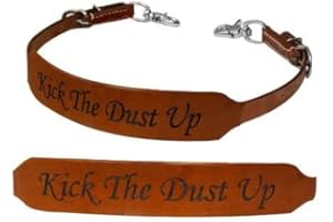 Showman "Kick The Dust Up Leather Wither Strap! New Horse TACK!