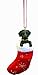 Black Labrador Christmas Stocking Ornament with 