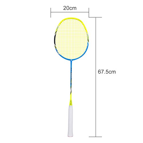 RUNACC Badminton Rackets Set Carbon Fiber Shaft Racquets High-end Badminton Racquets with Badminton Bag