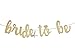 CC Party Co. BRIDE TO BE Gold Glitter Banner with Diamond Ring Detail | bachelorette party | bridal shower | engagement party | wedding shower | hen party | decorative sign