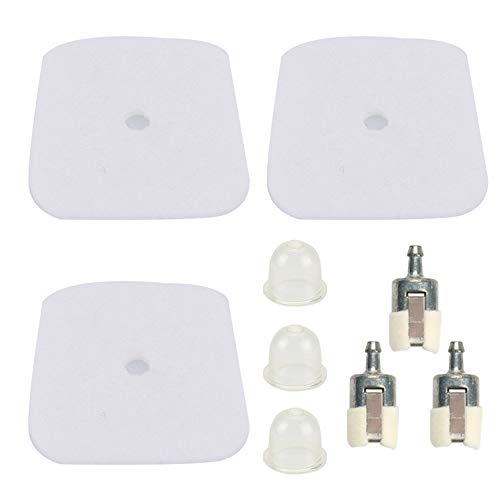Trustsheer (Pack of 3 Air Filter for Echo Mantis 7222 7222E 7222M 7225 7230 7234 7240 7920 7924 Tiller/Cultivator ES1000 GT1100 GT2103 GT2400 HC1000 HC2100 PP1200 SRM1501 SRM2301 SRM2400 Trimmer