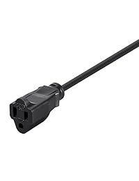 Cable de cable de extensión de alimentación Monoprice 14AWG Negro