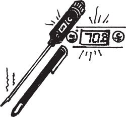 Digital Instant-read Lab Thermometer-- -50C to +300C, -58F to +575F