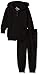 American Hawk Big Boys' Fleece Hoodie and Pants Jog Set, Black, 10/12