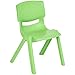 Amazon Basics 12 Inch School Classroom Stack Resin Chair, Assorted Color, 6-Pack