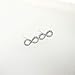 Spoil Cupid Rhodium Plated 925 Sterling Silver Cubic Zirconia Mini Infinity Stud Earrings
