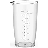 KOIOS Hand Blender Replacement Accessory, 600ML Mixing Beaker (Plastic Measuring Cup)