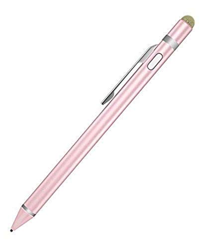 MoKo Universal Active Stylus Pen, Capacitive Fine Point Touch Screen Tablets Stylus Pencil Fit with Apple iPad, iPad Mini/Air/Pro, iPhone, Samsung Galaxy, Touchscreen Devices & Smartphones - Rose Gold