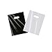 Merchandise Bags: ACME Bag Bros 100 Large Black and White Plastic Retail Bags, Plastic Bags w Handles 12x15